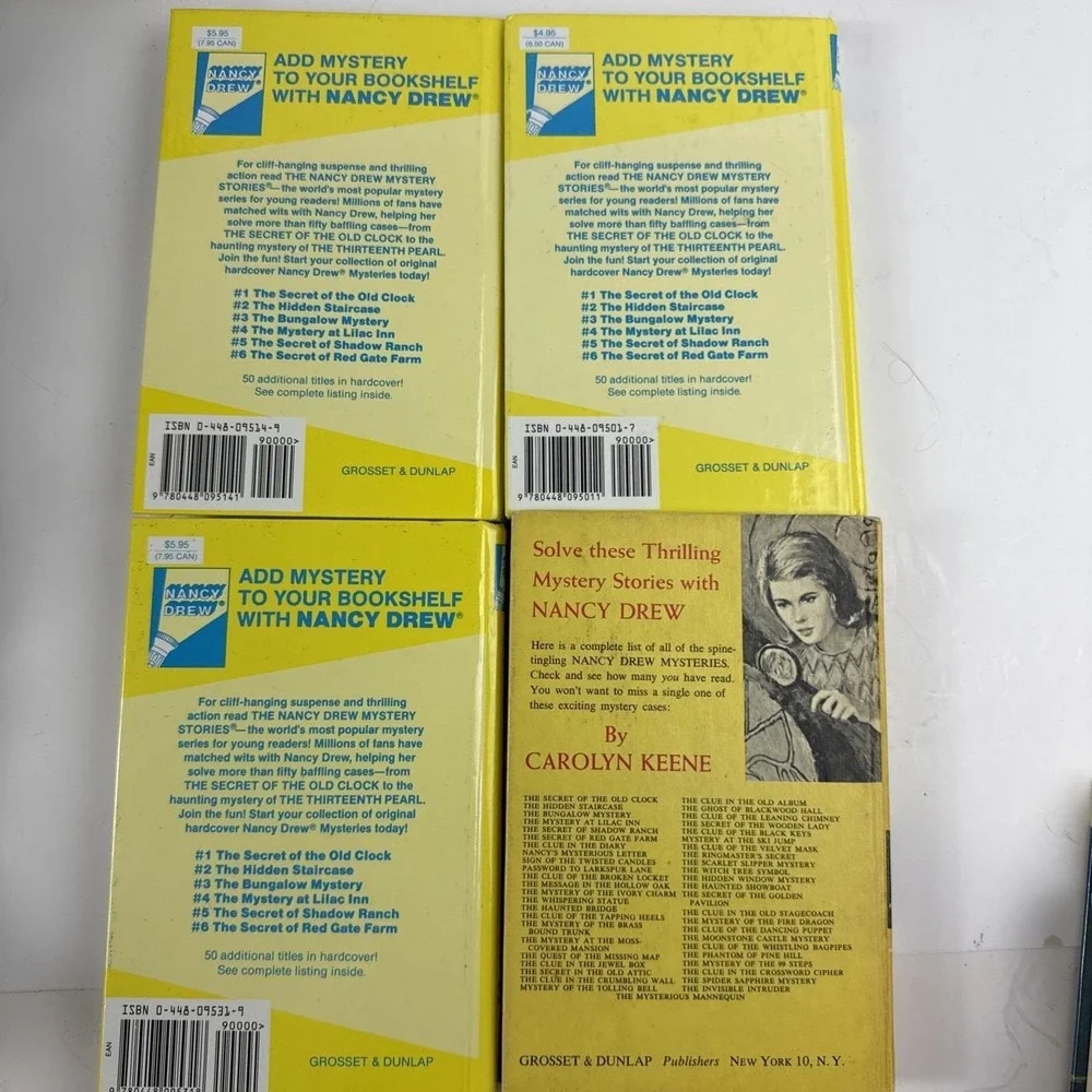Vintage Nancy Drew‎ Hardy Boys Boxcar Children Bobbsey Twins Hardcover Book Lot